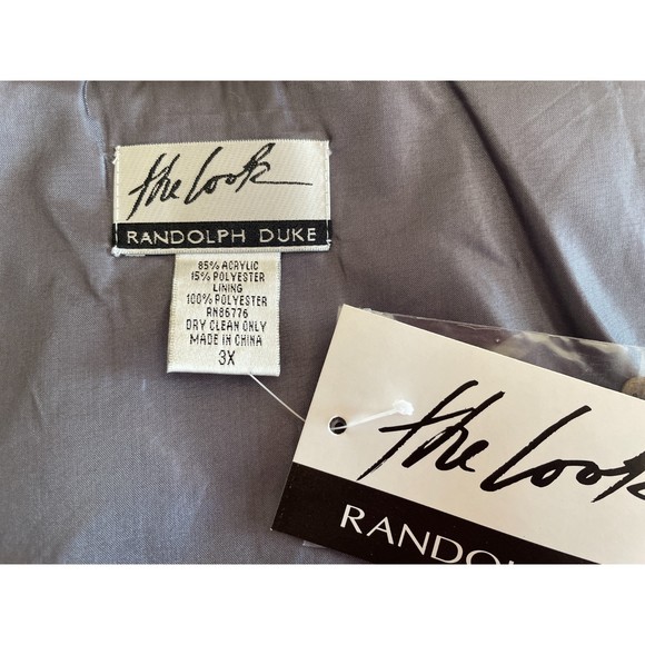 RANDOLPH DUKE The Look Faux Fur Removable Stole Collar, Silver & White - Picture 6 of 14